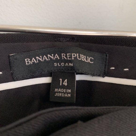 Banana Republic Curvy Classic Sloan Fit Pant black size 14 Short - Picture 6 of 9